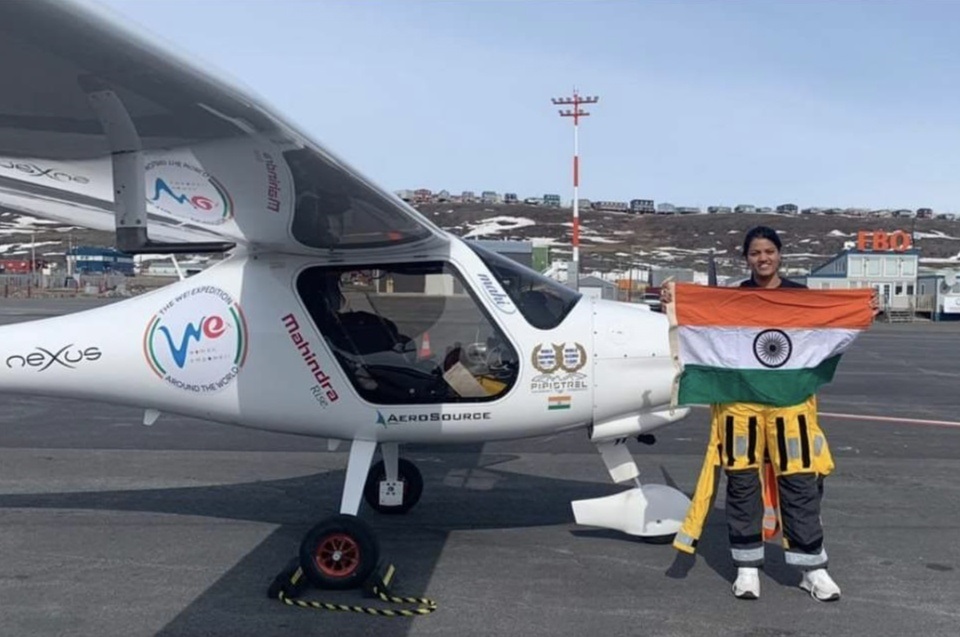 Captain Aarohi Pandit from Mumbai became 1st woman in the world to cross the Atlantic Ocean solo in a LSA